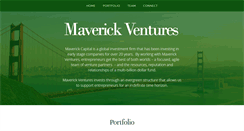 Desktop Screenshot of maverickventures.com