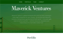 Tablet Screenshot of maverickventures.com
